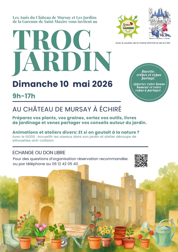 troc jardin au chateau de Mursay